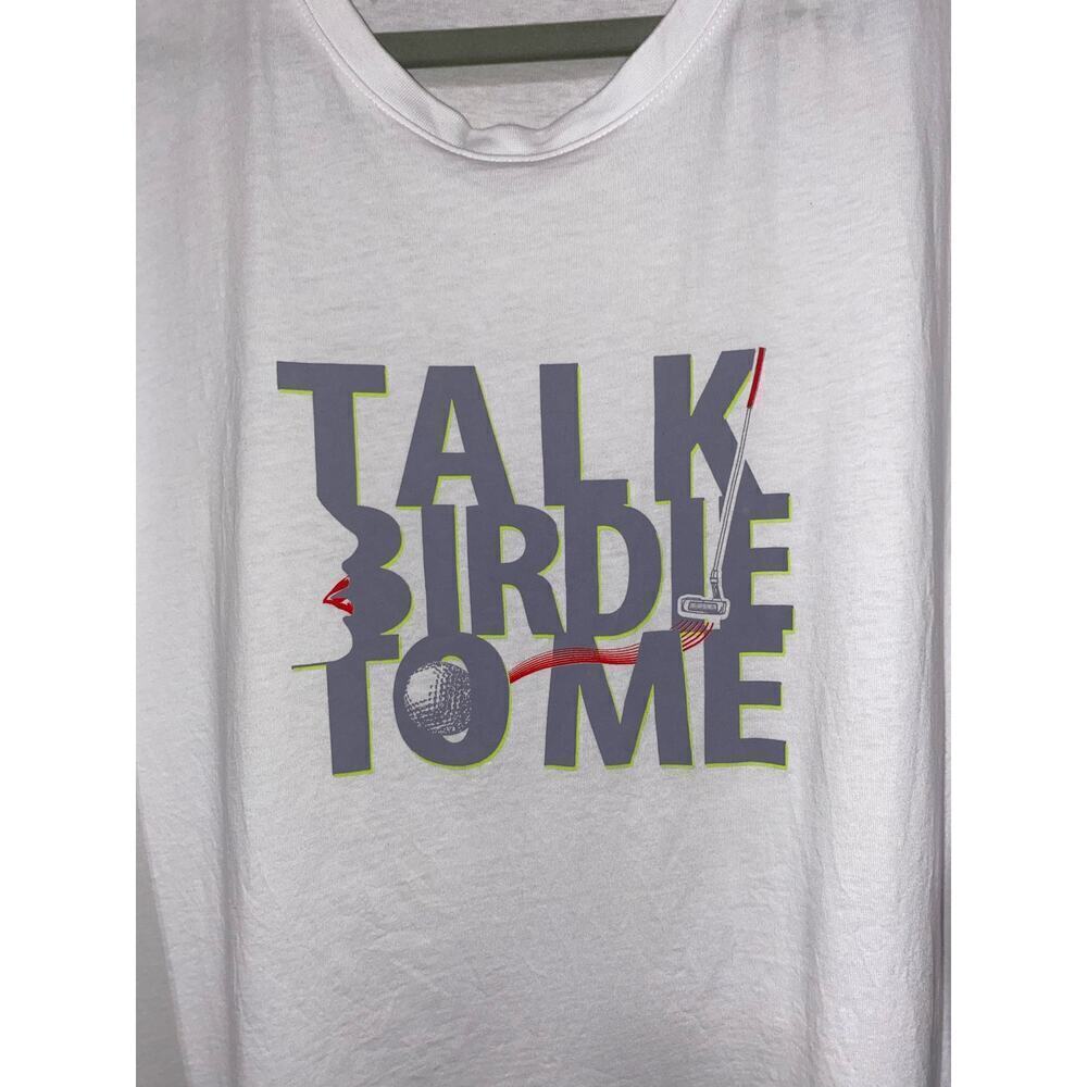 Mens Golf T-Shirt Grand Slam On Course Performance "Talk Birdie To Me" Tee SzXXL
